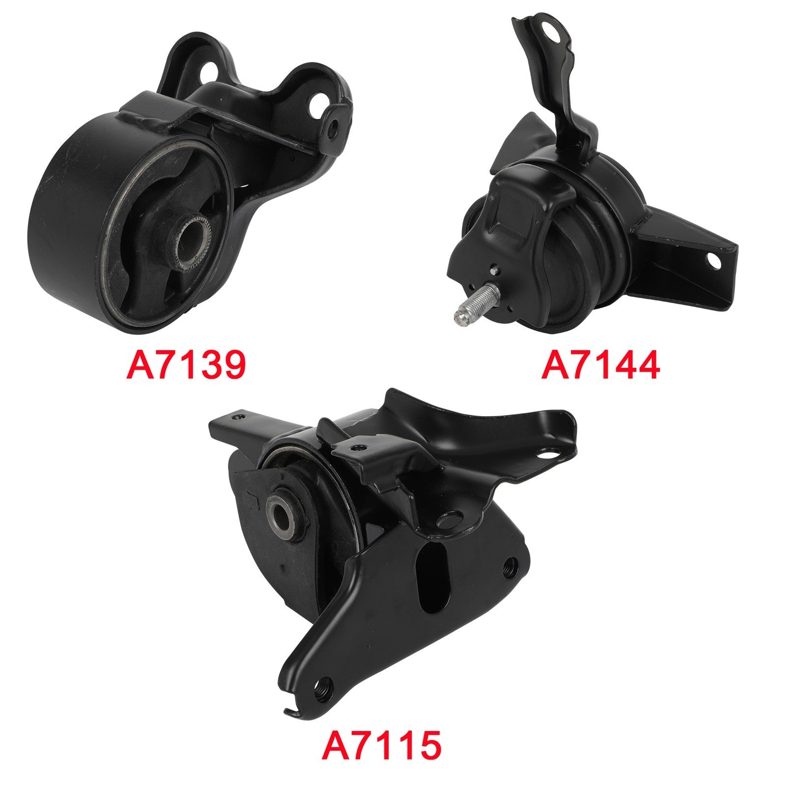 Engine Motor Mount Transmission Mount Kit Compatible For Kia For Spectra 04-09 6B93BC-57
