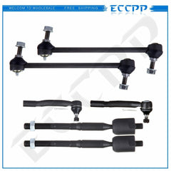 Fits Toyota Camry & Solara 6PCS Front Stabilizer Bar Links Tie Rod End Links Kit 6B93BC-57