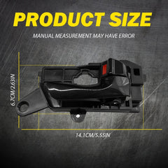 Interior Door Handle For 2008-2010 Hyundai Sonata Front Left & Right Gloss Black 6B93BC-57