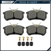 4PCS FWD Pair Rear Semi-Metallic Brake Pads Kit For Ford FOCUS 2001-2007 4-Wheel 6B93BC-57