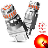 AUXITO 3157 Red LED Strobe Flash Blinking Brake Tail Light Stop Parking Bulb EOA AUXITO