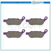 2 Pair Brake Pads For Harley-Davidson CVO Deluxe FLSTNSE Softail Carbon Fiber 6B93BC-57
