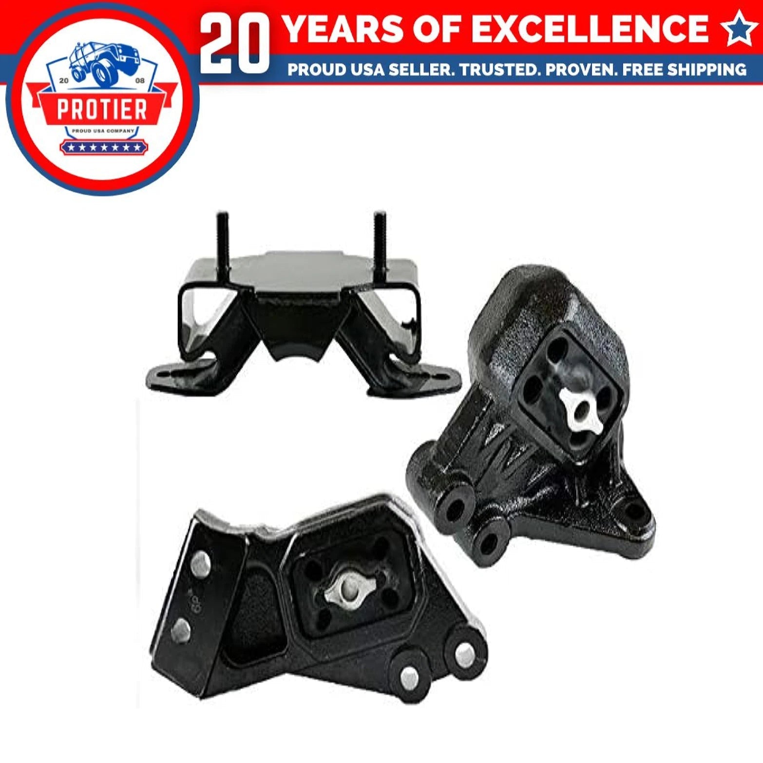 Fits 2002-2005 Dodge Ram 1500 4.7L 5.7L 4WD Motor&Trans Mount Set 6B93BC-57