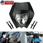Black Motocross Front Headlight For KTM 125 150 250 300 350 400 450 500 530 690