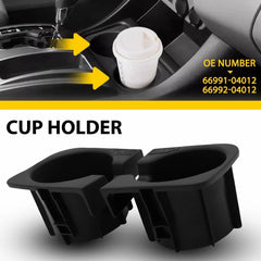 Center Console Cup Holder Insert Right & Left For Toyota Tacoma 2005-2017 Pair A 6B93BC-57