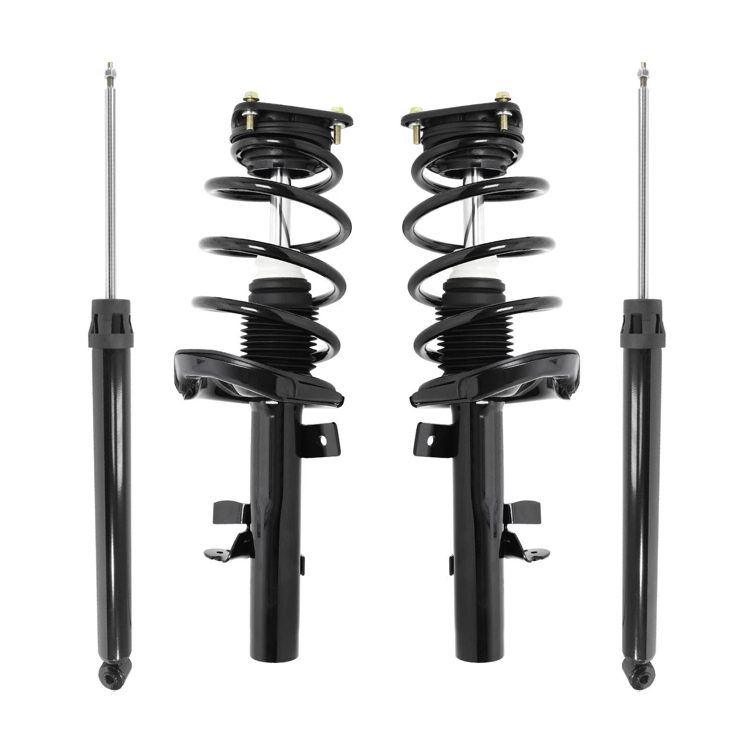 Front & Rear Complete Strut Assembly Shock Kit for 2012-2018 Ford Focus 6B93BC-57