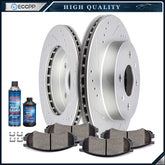 Front Ceramic Brake Pads And Rotors For SATURN SC SC1 SC2 SL SL1 SL2 SW1 SW2
