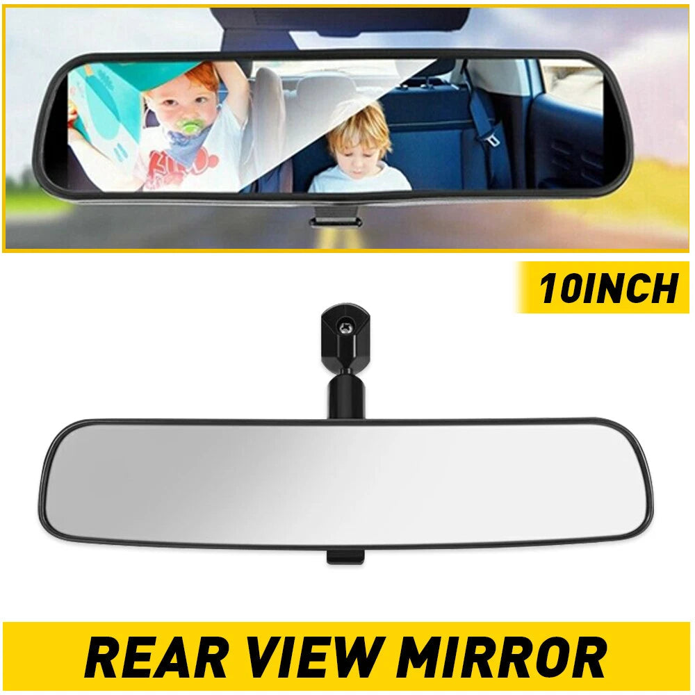 10" Black Rear View Mirror Interior On Car Replacement Day Night Universal EOA 6B93BC-57
