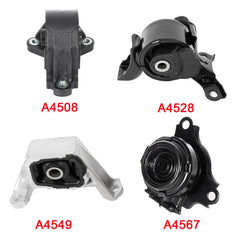 ECCPP 4Pcs Transmission Motor Mounts For 2002 2003 2004 2005 Honda Civic Si 2.0L 6B93BC-57