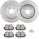 4pc Rear Disc Rotors Brake Pads for Chrysler 300 Dodge Challenger Charger Magnum KOEEP