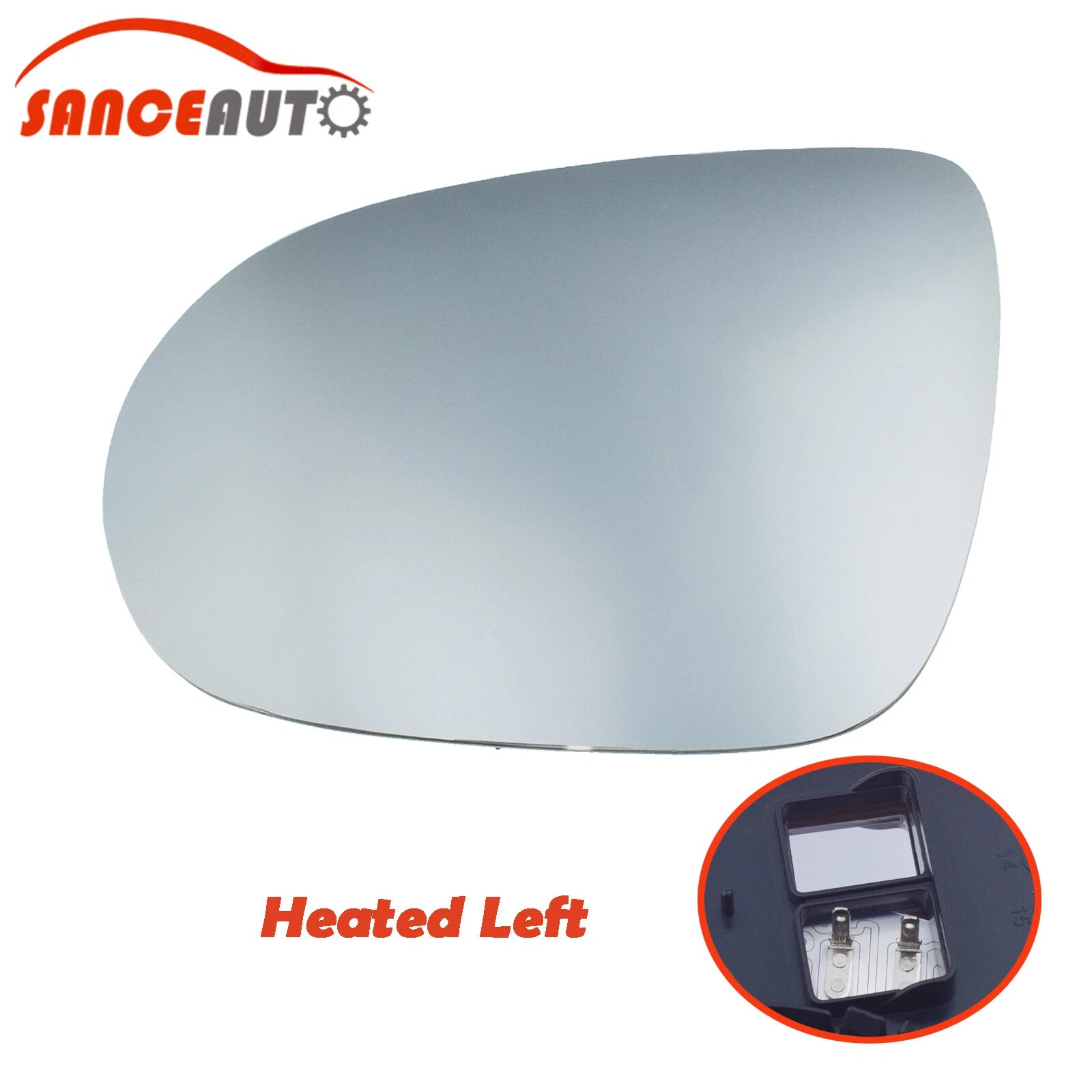 Exterior Mirror Glass Heated Left Driver for Kia Sorento 2016-2020 87611C6020 6B93BC-57