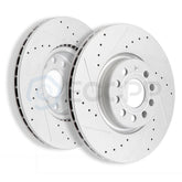 Front Brake Discs Rotors For Audi A3 Quattro Volkswagen Beetle GT Passat Tiguan 6B93BC-57