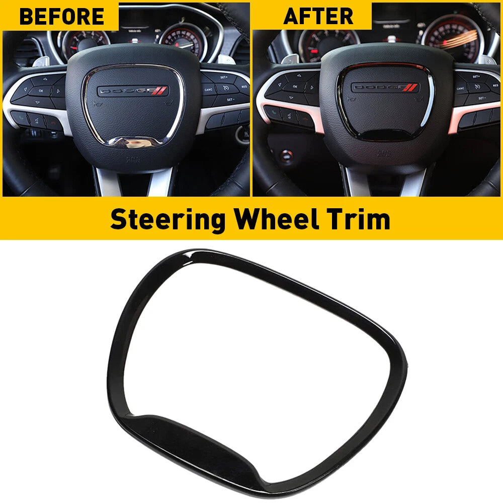 Steering Wheel Trim Cover For Dodge Challenger Charger Durango Accessories EOA 6B93BC-57