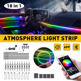 RGB Symphony Car Interior Atmosphere LED Acrylic Guide Fiber Ambient Optic Light 6B93BC-57