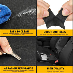 Fits For 2012-2017 Toyota Camry Leather Center Console Lid Armrest Cover Black A 6B93BC-57