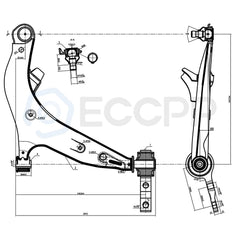 Fits Nissan Quest 8Pcs Front Lower Control Arms Sway Bars Tie Rods 2004-2009 KOEEP
