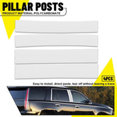 4pcs Set Chrome Pillar Posts For Cadillac Escalade 2007-2014 Door Trim Cover Kit 6B93BC-57
