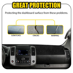 DashMat Custom Dash Cover for 05-2012 Nissan Pathfinder W/O NAV Suzuki Equator A 6B93BC-57