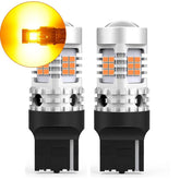 2x AUXITO Amber 7443/7440 LED Front Turn Signal Light Bulbs Canbus Error Free EA AUXITO