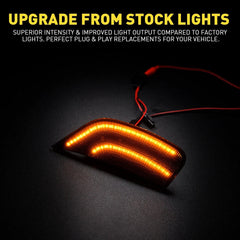 Smoked Amber LED Side Marker Lights For 21-23 Yukon GMC XL Chevy Tahoe Cadillac 6B93BC-57