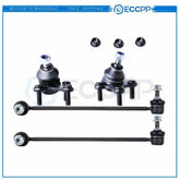 4pc Front Ball Joints Sway Bar Link Suspension Kit For 2006-2009 VW Golf & Jetta 6B93BC-57