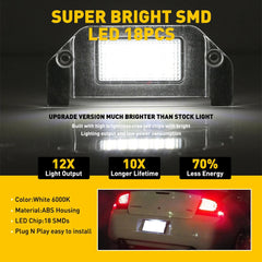 SMD LED license Plate Light Lamp For Dodge Charger Challenger Avenger Dart EOA 6B93BC-57