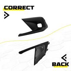 LH Left Fog Light Bumper Cover Grille Black For 2022 2023 2024 Honda Civic EOA 6B93BC-57