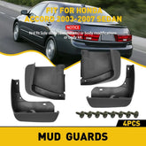 4PCS Splash Mud Flaps Guards Front Rear Fits For 2003-2007 Honda Accord Sedan 6B93BC-57