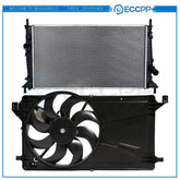 Electric Radiator Cooling Fan Kit For 2004 2005 2006 2007 2008 2009 Mazda 3 KOEEP
