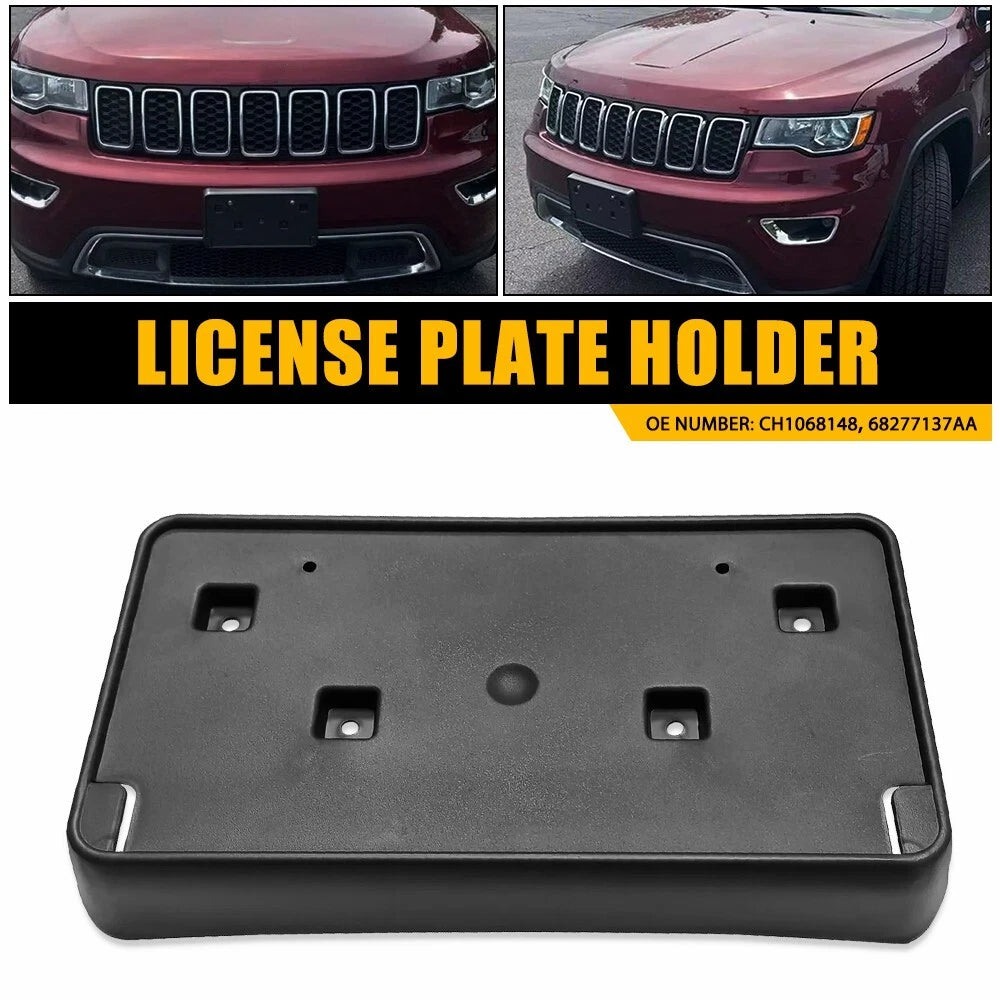 Front License Plate Bracket Holder For Jeep Grand Cherokee 2017-2023 CH1068148 A 6B93BC-57