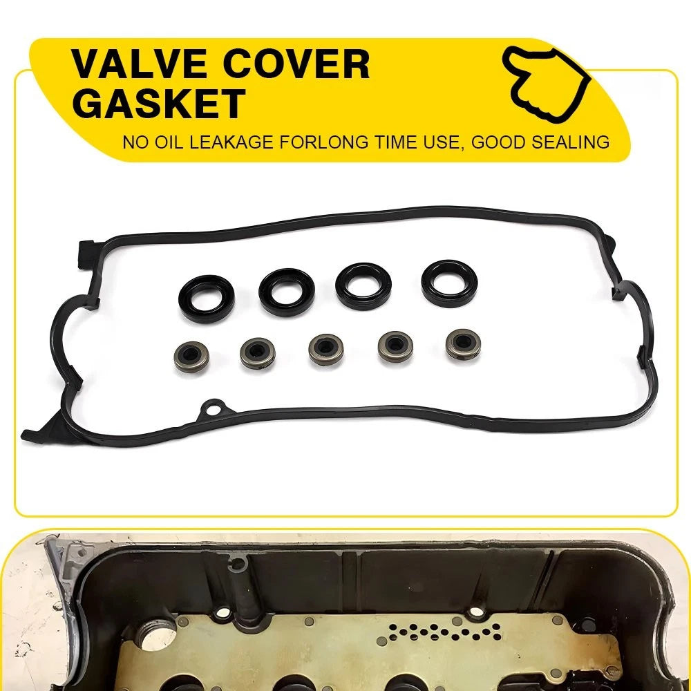 Valve Cover Gasket Set For 01-05 Honda Civic EX GX LX D17A7 D17A1 D17A6 1.7L EOA 6B93BC-57