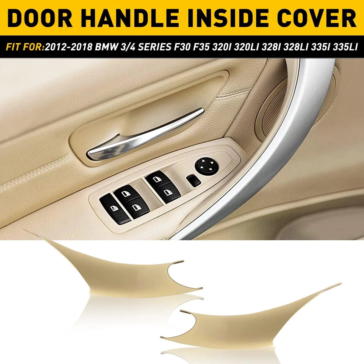 Inner Door Handle Inside Protect Cover Case For BMW 3/4 Series F30 F35 328i EOA 6B93BC-57
