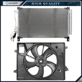 Electric AC Condenser Cooling Fan Kit For 2015 2016 2017 Hyundai Sonata 6B93BC-57