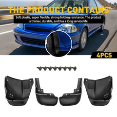For Honda Civic Coupe Sedan 96-00 Mud Flaps Splash Guards Front Rear Wheel EOA 6B93BC-57