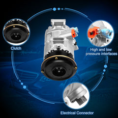 A/C AC Compressor For Toyota RAV4 2006-2009 For Camry 07-08 09 2.4L 6SEU16C 6B93BC-57