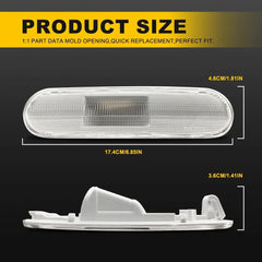 4X For 2002-2005 Honda Civic Si EP3 3Door LED Side Marker Light Waterproof EOA 6B93BC-57