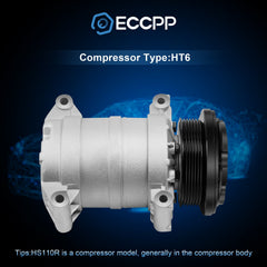 ECCPP A/C AC Compressor and Clutch For Chevrolet GMC Trucks ECCPP