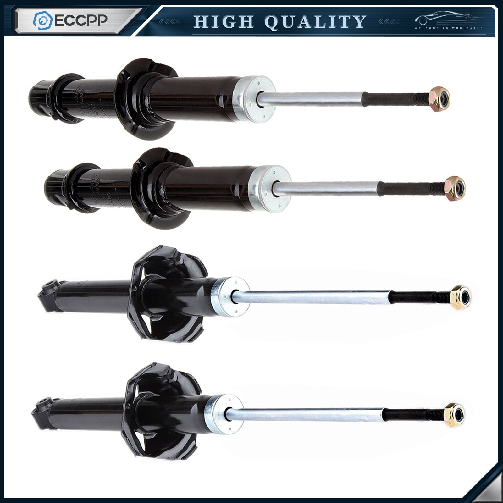 Front Rear Struts Shocks For 1997-2001 Honda CR-V Left Right ECCPP 6B93BC-57