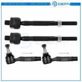 4pcs Front Inner Outer Tie Rod End Links For 2003-2007 Infiniti G35 Nissan 350Z 6B93BC-57