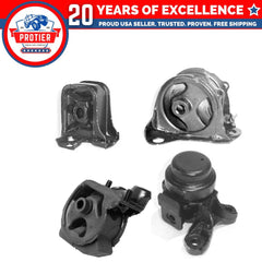 Motor & Trans Mount 4PCS Set for 1992-1996 Honda Prelude 2.2L / 2.3L Auto Trans 6B93BC-57