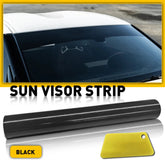 60x10'' Car Window Tint Windshield Sun Visor Vinyl PVC Decal Strip Sticker Black 6B93BC-57