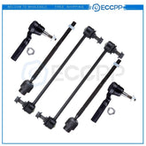 For 2005 2006-2010 Pontiac G5 4x Inner Outer Tie Rod Links 2x Sway Bar Links Kit 6B93BC-57