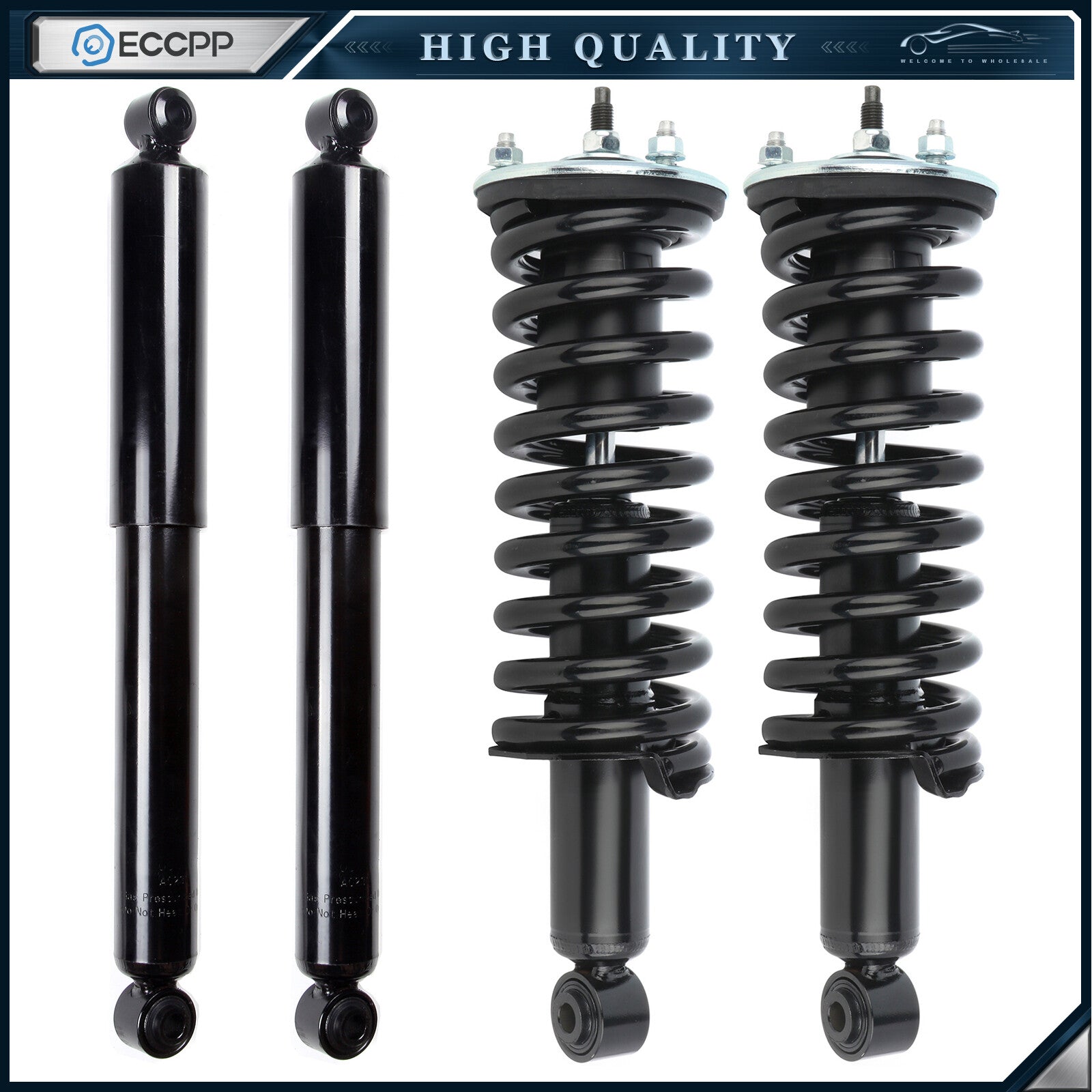4PCS For 2005-2019 Nissan Frontier Front Complete Struts & Rear Shocks Absorbers 6B93BC-57