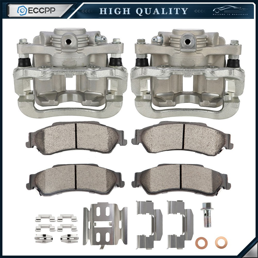 Rear Brake Calipers Brake Pads Set 6Pcs Kit For 1998-2005 Chevrolet Blazer KOEEP
