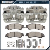 Rear Brake Calipers Brake Pads Set 6Pcs Kit For 1998-2005 Chevrolet Blazer KOEEP