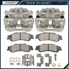 Rear Brake Calipers Brake Pads Set 6Pcs Kit For 1998-2005 Chevrolet Blazer KOEEP