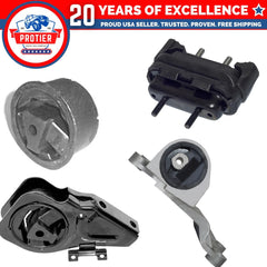 Motor & Trans Mount 4PCS Fit 99-01 Oldsmobile Alero 2.4L/ 99-04 Alero 3.4L Auto 6B93BC-57