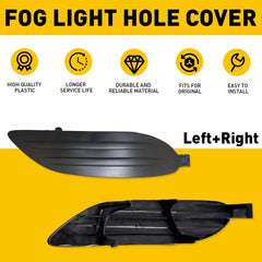 Bumper Fog Lamp Light Cover Black Passanger&Driver Side for 05-08 Toyota Corolla 6B93BC-57