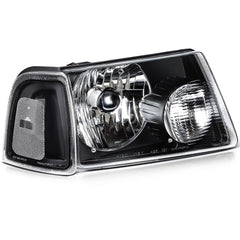 Pair Kit Halogon Black Headlights Assembly For 2001-2011 Ford Ranger Black 6B93BC-57