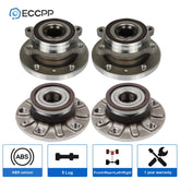4X Wheel Hub Bearings FWD For 2010-2014 Volkswagen GTI Golf w/ 4-Bolt Flange 6B93BC-57